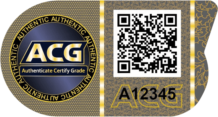 ACGcert sticker with qr code
